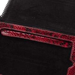 Stella McCartney Red Python Print Faux Leather Falabella iPad Holder