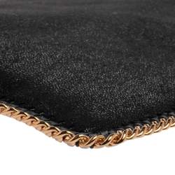 Stella McCartney Black Faux Leather Falabella iPad Case
