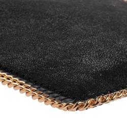 Stella McCartney Black Faux Leather Falabella iPad Case