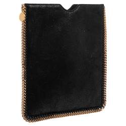 Stella McCartney Black Faux Leather Falabella iPad Case