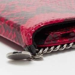 Stella McCartney Red Faux Python Leather Falabella iPad 2 Case Holder