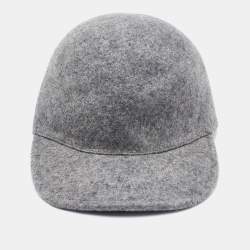 Stella McCartney Grey Wool Felt Baseball Cap