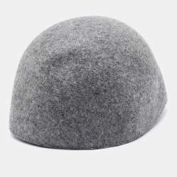 Stella McCartney Grey Wool Felt Baseball Cap