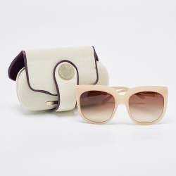 Stella McCartney Beige Gradient SM4052 Oversized Sunglasses