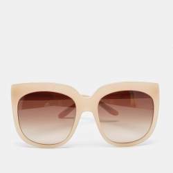 Stella McCartney Beige Gradient SM4052 Oversized Sunglasses