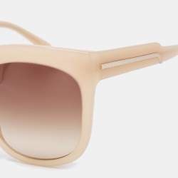 Stella McCartney Beige Gradient SM4052 Oversized Sunglasses