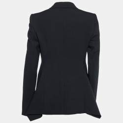 Pre Owned Stella McCartney Black Wool Single Breasted Blazer S
