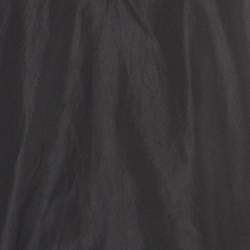 Pre Owned Stella McCartney Black Silk Blend Crepe Ruffled V Neck Top S