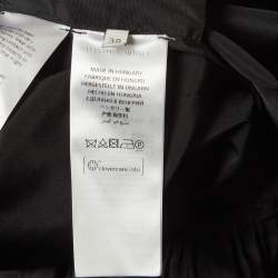 Pre Owned Stella McCartney Black Silk Blend Tiered Midi Skirt S