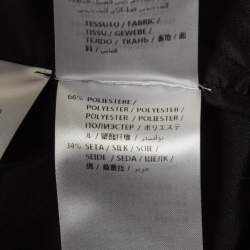 Pre Owned Stella McCartney Black Silk Blend Tiered Midi Skirt S