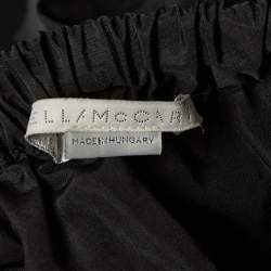 Pre Owned Stella McCartney Black Silk Blend Tiered Midi Skirt S