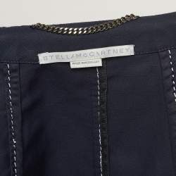 Pre Owned Stella McCartney Navy Blue Cotton Blend Zip-Front Jacket M
