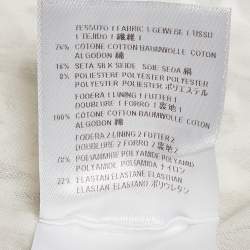 Pre Owned Stella McCartney White Broderie Cotton Tube Mini Dress M