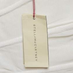 Pre Owned Stella McCartney White Broderie Cotton Tube Mini Dress M