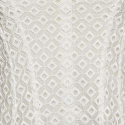 Pre Owned Stella McCartney White Broderie Cotton Tube Mini Dress M