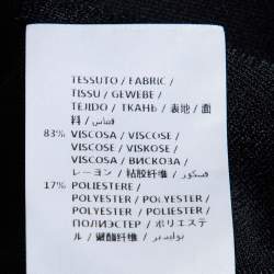 Pre Owned Stella McCartney Black Jersey Wide Leg Trousers L