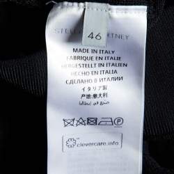 Pre Owned Stella McCartney Black Jersey Wide Leg Trousers L