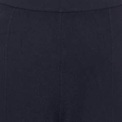 Pre Owned Stella McCartney Black Jersey Wide Leg Trousers L