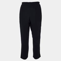 Pre Owned Stella McCartney Black Embellished Crepe Trousers M