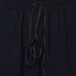 Pre Owned Stella McCartney Black Embellished Crepe Trousers M