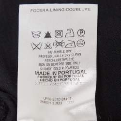 Pre Owned Stella McCartney Black Leopard Print Jersey T-Shirt M