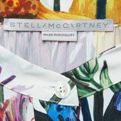 Pre Owned Stella McCartney Multicolor Floral Print Stretch Crepe Maxi Dress M