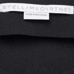Pre Owned Stella McCartney Black Stretch Crepe Zipper Cady Top M