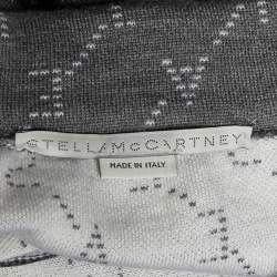 Pre Owned Stella McCartney Grey Monogram Virgin Wool Cropped Lounge Pants XXS