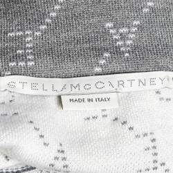 Pre Owned Stella McCartney Grey Monogram Virgin Wool Cropped Lounge Pants XXS