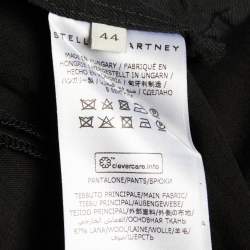 Pre Owned Stella Mccartney Black Wool Loose Fit Trousers M