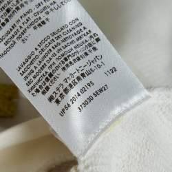 Pre Owned Stella McCartney White Natural Stones Detail Cotton Sweatshirt M