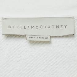 Pre Owned Stella McCartney White Natural Stones Detail Cotton Sweatshirt M