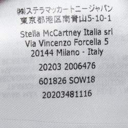 Pre Owned Stella McCartney Black /White Logo Print Jersey Cotton T-Shirt S