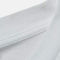 Pre Owned Stella McCartney Black /White Logo Print Jersey Cotton T-Shirt S