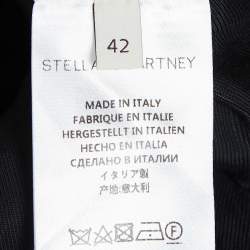 Pre Owned Stella McCartney Black Crepe Jewel Detail Mini Skirt M