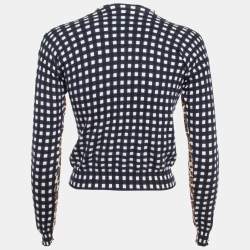 Pre Owned Stella McCartney Multicolor Printed High Neck Knit Top S