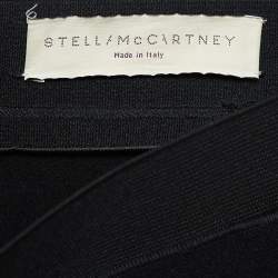 Pre Owned Stella McCartney Black Sheer Lace Side Trim Stretch Wool Trousers M