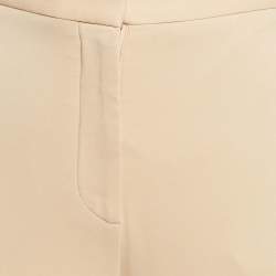 Pre Owned Stella McCartney Beige Crepe Wide Leg Pants XS