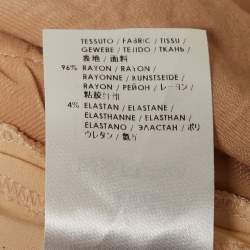 Pre Owned Stella McCartney Beige Crepe Wide Leg Pants XS