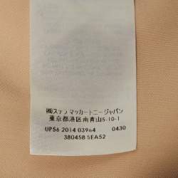 Pre Owned Stella McCartney Beige Crepe Wide Leg Pants XS