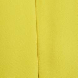 Pre Owned Stella McCartney Yellow Crepe Sleeveless Maxi Dress M