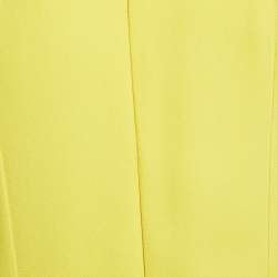 Pre Owned Stella McCartney Yellow Crepe Sleeveless Maxi Dress M