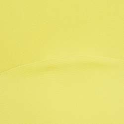 Pre Owned Stella McCartney Yellow Crepe Sleeveless Maxi Dress M