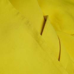 Pre Owned Stella McCartney Yellow Crepe Sleeveless Maxi Dress M