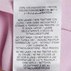 Pre Owned Stella McCartney Pink Crepe Oversized Top M