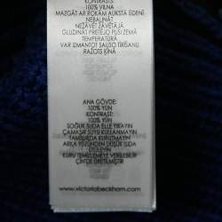 Pre Owned Victoria Victoria Beckham Multicolor Wool Color-Block Turtleneck Sweater S