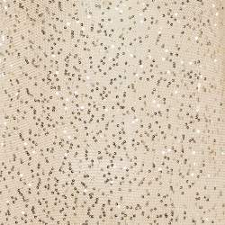 Pre Owned Stella McCartney Beige Sequined Crochet Knit Sweater Dress S