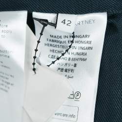 Pre Owned Stella Mccartney Navy Blue Striped Wool Single Breasted Blazer M