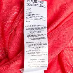 Stella McCartney Fuchsia Pink Embellished Crepe Wrap Dress L