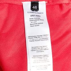 Stella McCartney Fuchsia Pink Embellished Crepe Wrap Dress L